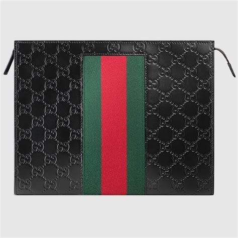 gucci signature web pouch|Gucci pouch for sale.